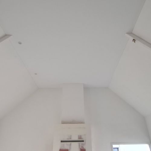 Plafond tendu - grande hauteur - blanc mat