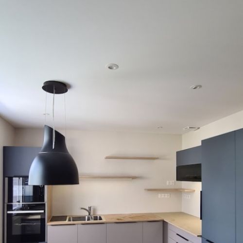 Toiles unies - cuisine - avec adaptation hotte