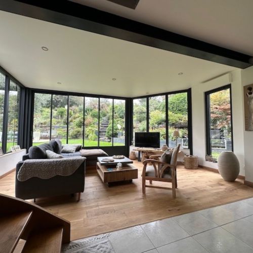 Plafond tendu blanc mat - extension - le pouliguen