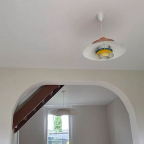 Plafond tendu blanc mat - bureau / bibliothèque - pornic